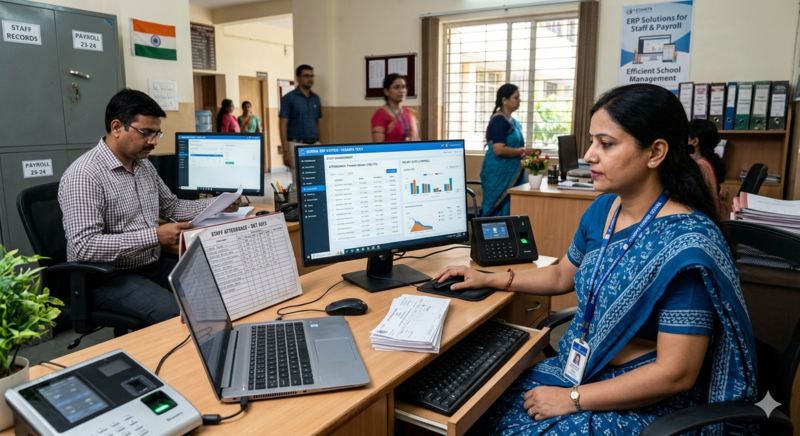 School ERP Helps Schools Manage Staff Attendance, Salary, and Payroll